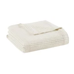 Full/queen Waffle Weave Cotton Blanket Ivory - Beautyrest. Fixed Price $27.99.