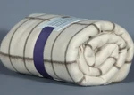 Casper Sleep Inc. Marshmallow Pinstripe Plaid 100% Wool Throw Blanket 50"X70". Fixed Price $55.00.