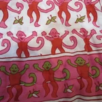 Roller Rabbit Pink Monkey Baby Quilt Blanket 50" 38" Excellent Condition!!. Fixed Price $69.99.