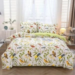Urbonur Pieces Size Duvet Cover Set, 100% KING-3PCS, Leaves And Birds. Fixed Price $109.71.
