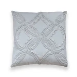 Peri Home Metallic Chenille Decorative Pillow Gray: Cotton Square Cushion. Fixed Price $15.99.