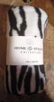 Home Styling Collection Fleece Blanket Animal Print Black White 130 X 160 Cm. Fixed Price $17.00.