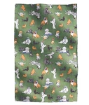 New Vera Bradley Dog Park 66" X 94" Essentials Oversized Throw Blanket Green. Fixed Price $25.00.