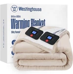 Westinghouse Electric Heated Blanket - Queen Size, Soft Flannel. Fixed Price $79.90.