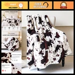 Cozy Cow Print Throw Blanket Ultra Soft All-season Comforter Bed, Couch,. Fixed Price $108.99.