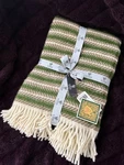 Klippan Oscar Throw Blanket 100% Eco Lambswool Multi Green 51X78 New With Tags. Fixed Price $125.00.