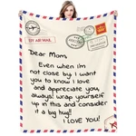 Poitvd Throw Blankets Anniversary Birthday Gift For Mom From Daughter Son, De.... Fixed Price $37.10.