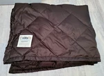 Eddie Bauer Large EB650 Goose Down Cluster Throw Blanket Brown Plaid Packable. Fixed Price $91.10.