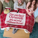 Hallmark Channel Perfect Christmas 80" X 60" Oversized Blanket - Nwt. Fixed Price $59.99.