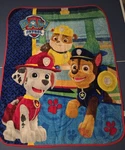 Nickelodeon Paw Patrol Soft Throw Blanket 38X48 Chase, Rubble & Marshall. Fixed Price $15.99.