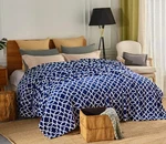 Jml Plush 300GSM Flannel Fleece Blanket, Crown Navy, Queen. Fixed Price $30.63.
