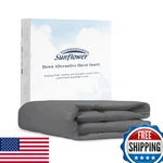 Sunflower Queen Steel Gray Down Alt Comforter, 100% Cotton, Lightweight. Fixed Price $105.45.