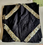 Restoration Hardware Melange Black Mother Of Pearl Handwoven Pillow Covers Set 6. Fixed Price $28.00.