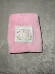 Hw Carter & Sons Blanket Little Baby White Bunny Rabbit Patch Plush Pink Fleece. Fixed Price $24.99.