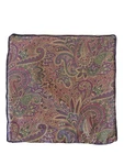 Vtg Ralph Lauren Bohemian Paisley Purple Throw Pillow Cover X18 Rope Trim. Fixed Price $49.00.