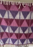 Anthropologie Cozy Cocoon Fringed Throw Blanket Geometric, Purple, Pink 53'X 59". Fixed Price $19.99.