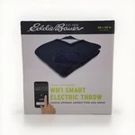 Eddie Bauer Electric Throw Voice Activated Wifi Smart Size 50 X 60 Indigo. Fixed Price $28.04.