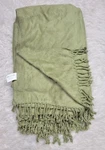 Surya Tia Plush Throw Blanket Bamboo Knit 51" 79" Green Soft Fringe Nwot Luxury. Fixed Price $85.00.