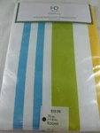 70" Round Indoor /outdoor Water Repellent Tablecloth Blue Green White Hd Designs. Fixed Price $16.88.