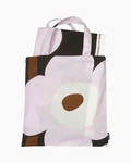 New Marimekko Unikko Cotton Pink White Brown Fabric + Tote Tablecloth Blanket. Fixed Price $99.00.