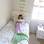 Seatail Mermaid Blanket Minky Soft Purple Green Kids Children. Fixed Price $9.00.