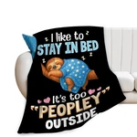 Sloth Soft Cozy Throw Blanket Plush Warm Fleece Flannel Gift 50X40 Inch. Fixed Price $26.79.
