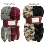 Brookstone Women's Soft & Cozy Slipper Socks With Anti-slip Grippers, 2 Pack. Fixed Price $16.99.