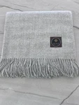 100% Baby Alpaca Wool Blanket Throw Handmade In Peru 52" X 70 Light Grey. Fixed Price $62.99.