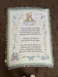 Collections Etc. Tapestry Throw Teddy Toys Child Blanket Nursery 37 X 50. Fixed Price $24.99.