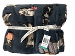 Cats Meow Vera Bradley Xl Fleece Blanket Throw 94" 66" Queen Size Nwt. Fixed Price $67.15.