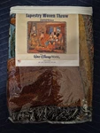 Disney World Woven Tapestry Throw Blanket 60 X 50 Mickey Minnie Pluto Fireplace. Fixed Price $40.00.