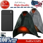 59*31" Heated Blanket W/ Battery Pack Electric Heating Poncho Shawl Wrap Throw. Fixed Price $52.88.