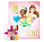 Northwest Disney Princess Silk Touch Sherpa Throw Blanket, 60" X 80", Royal Cour. Fixed Price $29.99.