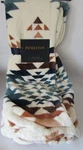 Pendleton Peak Canyon Faux Fur Throw Blanket 50" 70" Ivory Aztec Reversible. Fixed Price $75.00.