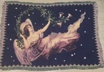 The Manual Woodworkers & Weavers Tapestry Throw-angel 51 X 71. Fixed Price $26.99.