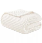 Arch Studio Ivory Full / Queen Ribbed Plush Blanket. Fixed Price $34.00.