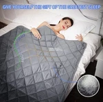 Hypnoser Adult Weighted Blanket Queen Size 20 Lbs 60''X80'' Grey Cooling H.... Fixed Price $55.00.