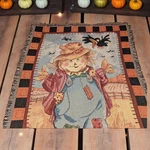 Vintage Halloween Scarecrow The Edith Collection Tapestry Throw Blanket 53 X 70". Fixed Price $30.10.
