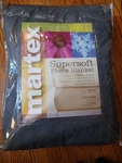 Martex Supersoft Fleece Blanket Twin Size Bed Gray. Fixed Price $19.99.
