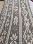 Martha Stewart Gray White Woven Throw Blanket, Reversible 48" X 56" Nice Cozy. Fixed Price $9.50.