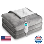 Sunvivi Heated Blanket Queen Size Electric Throw Dual Control 5 Years Warranty. Fixed Price $133.93.