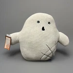 Home Halloween Ghost Shaped Waffle Knit Weighted Throw Pillow 12 Nwt. Fixed Price $28.00.