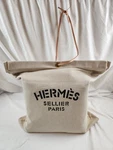 Hermes Sellier Paris Protective Bag For Blanket Pillow Rocabar Canvas Grooming. Fixed Price $324.99.