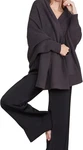 New $148 Barefoot Dreams Cozychic Blanket Wrap In Charcoal Os Style BDWCC22102. Fixed Price $70.00.