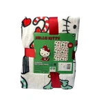 Hello Kitty Christmas Bows & Candy Plush Soft Throw Blanket 50"X 70" Sanrio New. Fixed Price $37.95.
