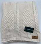 Tentree Organic Cotton Cable Blanket Elm White 60" X Bnwt Throw. Fixed Price $99.99.