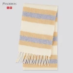 Jw Anderson X Uniqlo Brushed Scarf Wool Blend Fringe Long Winter Blanket Wrap. Fixed Price $62.99.
