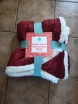 Martha Stewart Collection Classic Micro Mink Sherpa Throw. Fixed Price $59.99.