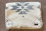 Pendleton Plush Throw Blanket Birch Tree 50" X 70" Ivory & Gray Southwest. Fixed Price $35.00.