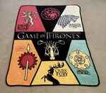 Game Of Thrones Blanket Throw - Houses Lannister Stark Targaryen Greyjoy 62X48. Fixed Price $29.99.